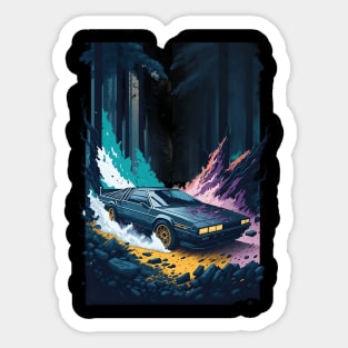 Summer Art DMC DeLorean Sticker